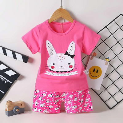 Baju Tidur Anak Perempuan Gambar Rabbit BA-0031